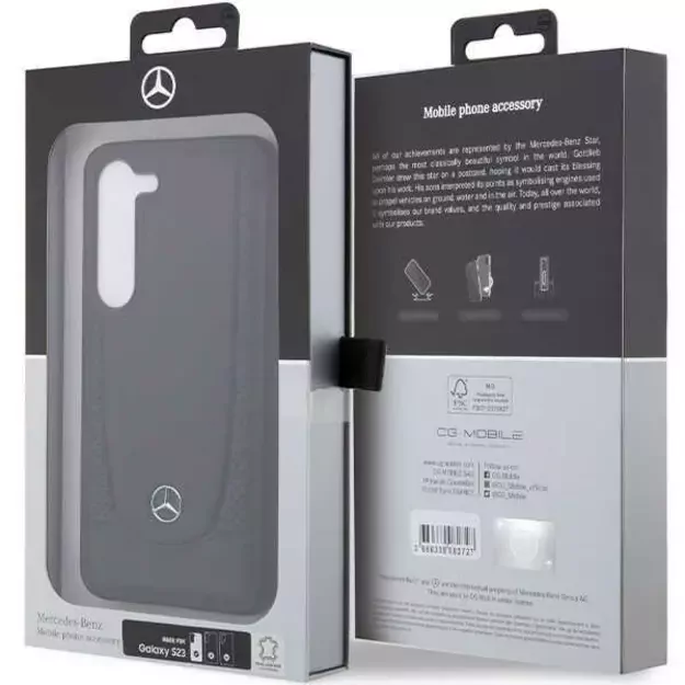 Mercedes Leather Urban case for Samsung Galaxy S23 FE - black 14