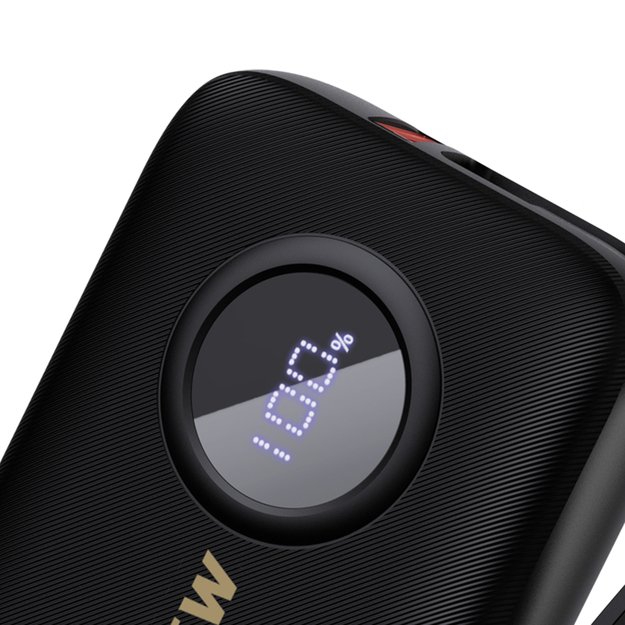 Dudao K14 10000mAh power bank with USB-C / Lightning cables - black 1