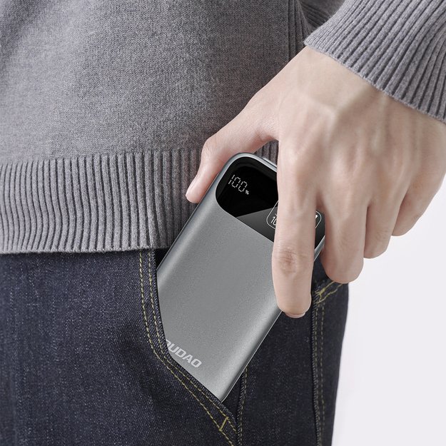 Dudao K31 10000 mAh 22.5W PD Powerbank with Built-in Cable - Gray 2
