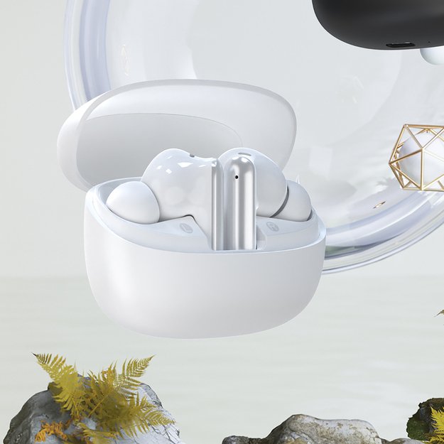Dudao U21 TWS ANC ENC Bluetooth Wireless Headphones - White 6