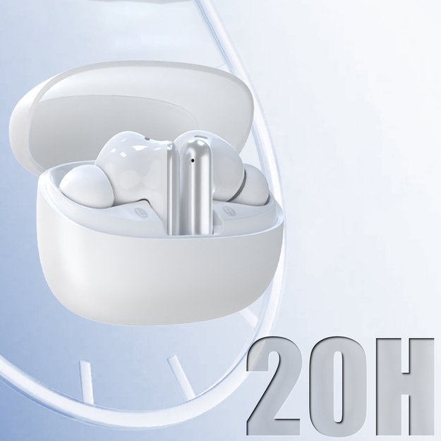 Dudao U21 TWS ANC ENC Bluetooth Wireless Headphones - White 2