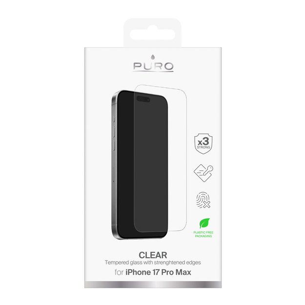 Puro Standard Tempered Glass for iPhone 17 Pro Max 1