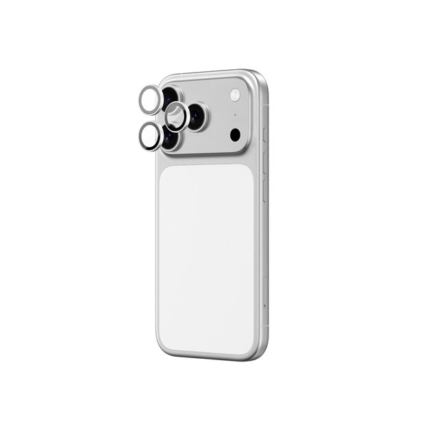 AmazingThing Lens Glass for iPhone 17 Pro / Pro Max with Silver Aluminum Frame 2