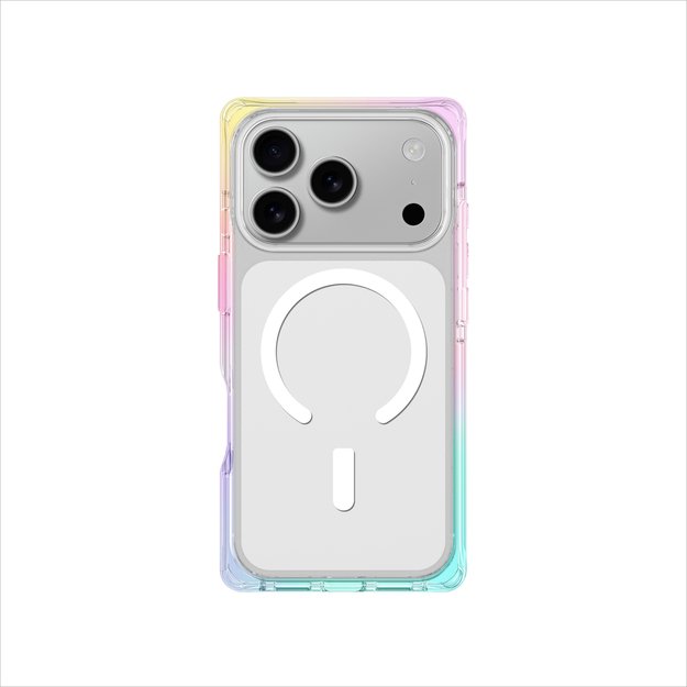 AmazingThing Omni case for iPhone 17 Pro Max compatible with MagSafe - transparent-rainbow