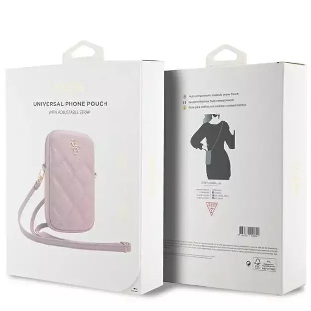 Guess Zip Quilted 4G bag - pink 4