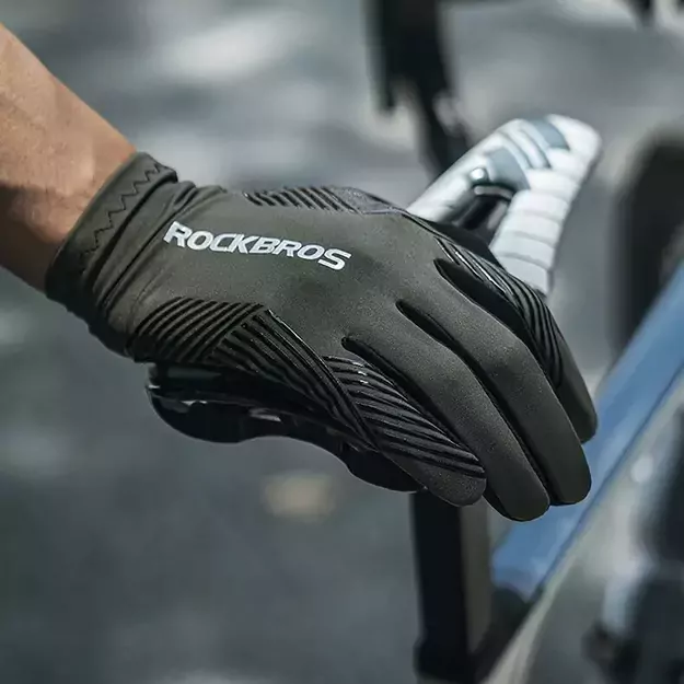 Rockbros 16110006003 shock-absorbing cycling gloves size L - green and black 10