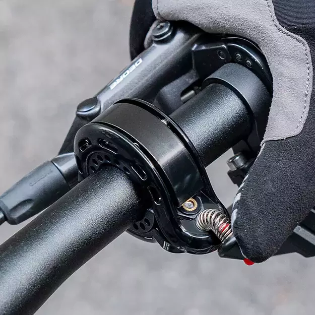 Rockbros 34210028001 Q-shaped bicycle bell - black 2
