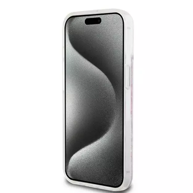 DKNY Liquid Glitter Multilogo case for iPhone 15 / 14 / 13 - pink 4