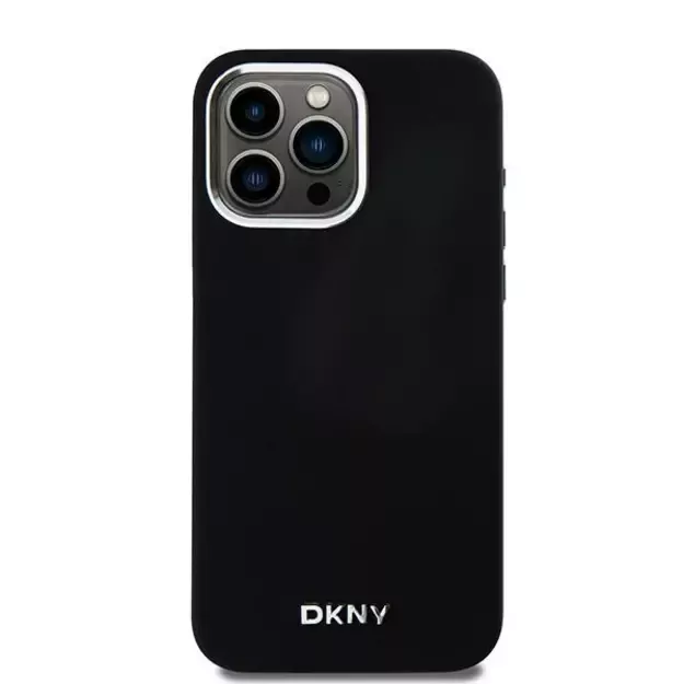 Etui DKNY Liquid Silicone Small Metal Logo MagSafe na iPhone 15 Pro Max - czarne 9