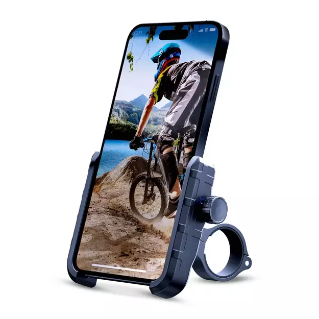 3mk Steel Bike Holder Bicycle Phone Holder - Black 2