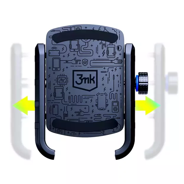 3mk Steel Bike Holder Bicycle Phone Holder - Black 9