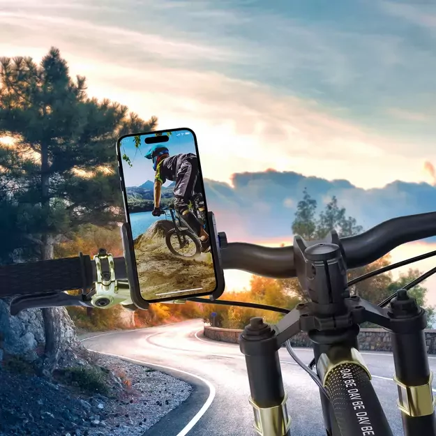 3mk Steel Bike Holder Bicycle Phone Holder - Black 4