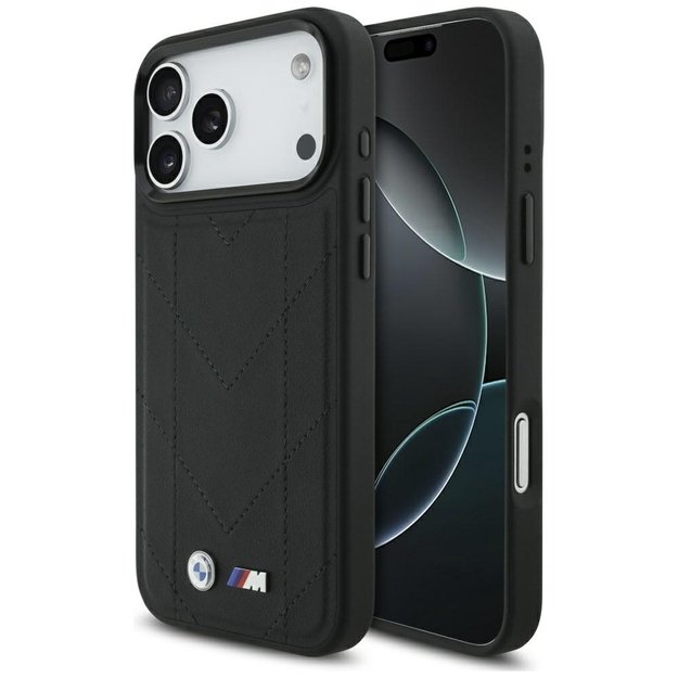 BMW M Quilted Logo MagSafe Case for iPhone 17 Pro Max - Black