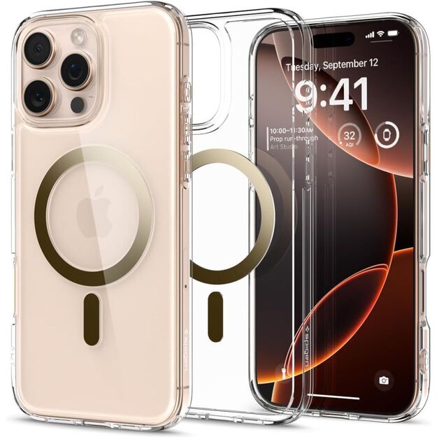 Spigen Ultra Hybrid Mag Case with MagSafe for iPhone 16 Pro Max - Gold