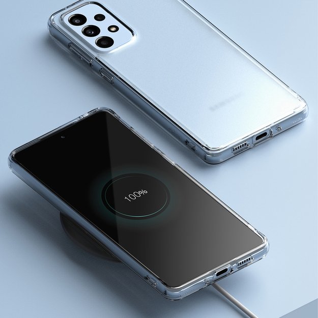 Ringke Fusion Matte tpu case with a translucent Samsung Galaxy A73 gel frame 6