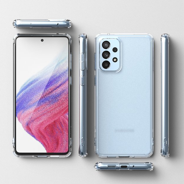 Ringke Fusion Matte tpu case with a translucent Samsung Galaxy A73 gel frame 7