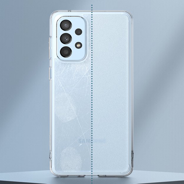 Ringke Fusion Matte tpu case with a translucent Samsung Galaxy A73 gel frame 2