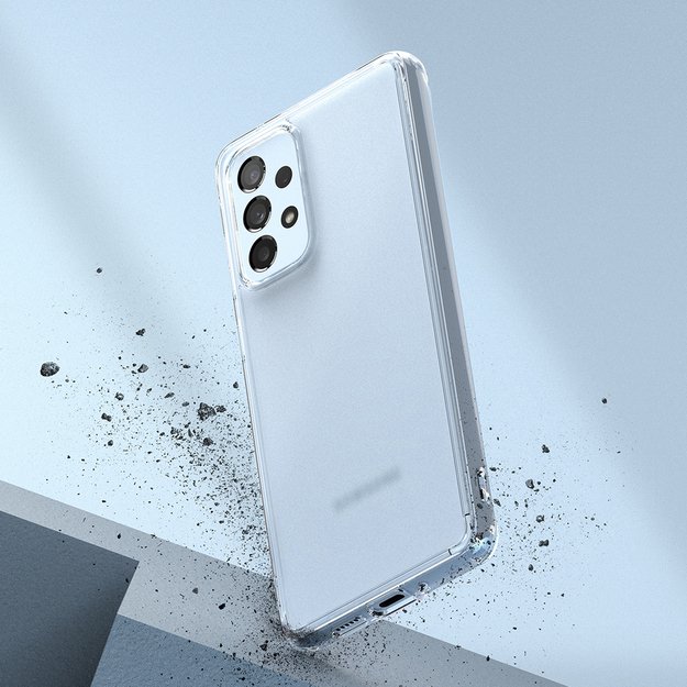Ringke Fusion Matte tpu case with a translucent Samsung Galaxy A73 gel frame 4