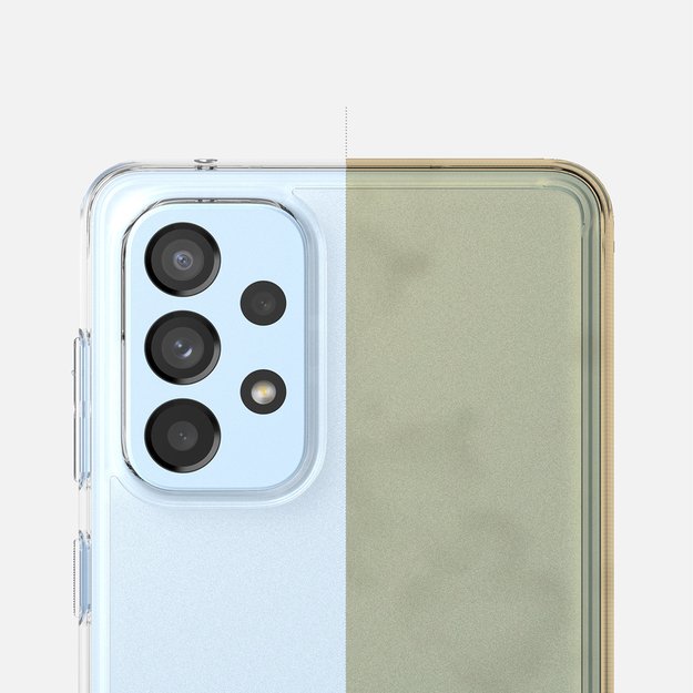 Ringke Fusion Matte tpu case with a translucent Samsung Galaxy A73 gel frame 9