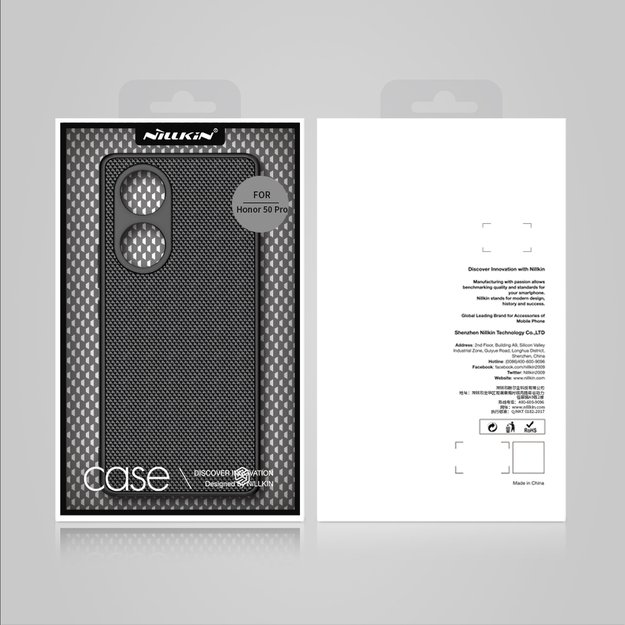 Nillkin Textured Case durable reinforced case with gel frame and nylon back for Honor 50 Pro black 18