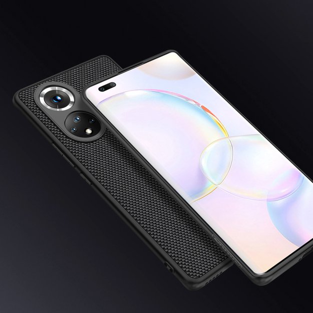 Nillkin Textured Case durable reinforced case with gel frame and nylon back for Honor 50 Pro black 23