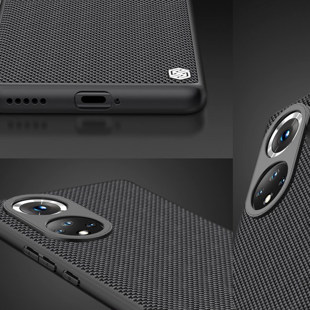 Nillkin Textured Case durable reinforced case with gel frame and nylon back for Honor 50 Pro black 26