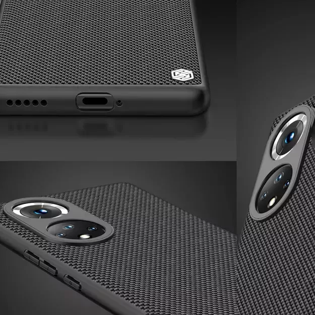 Nillkin Textured Case durable reinforced case with gel frame and nylon back for Honor 50 Pro black 12