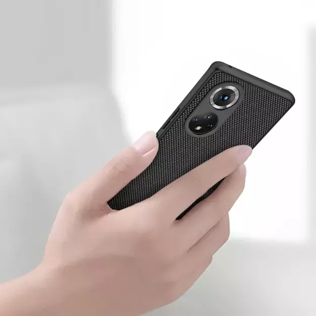 Nillkin Textured Case durable reinforced case with gel frame and nylon back for Honor 50 Pro black 8