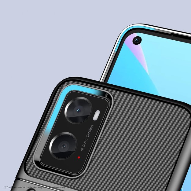 Thunder Case flexible armored cover for Oppo A76 / Oppo A36 / Realme 9i black 5