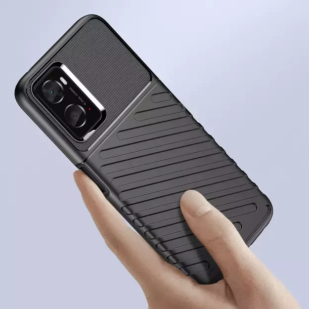 Thunder Case flexible armored cover for Oppo A76 / Oppo A36 / Realme 9i black 8