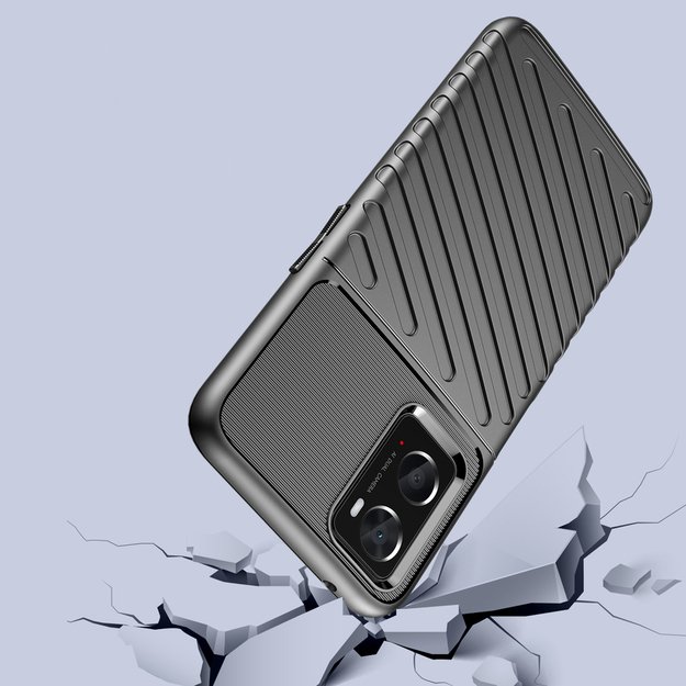 Thunder Case flexible armored cover for Oppo A76 / Oppo A36 / Realme 9i black 3