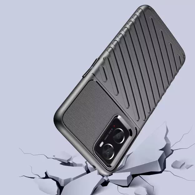 Thunder Case flexible armored cover for Oppo A76 / Oppo A36 / Realme 9i black 10