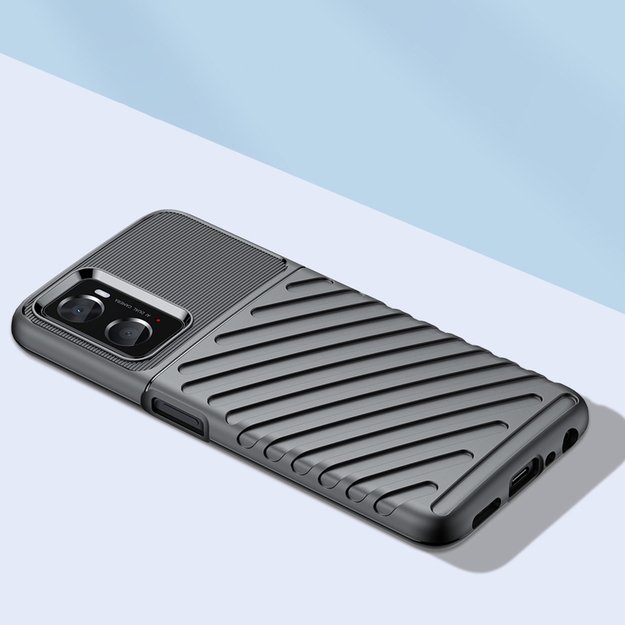 Thunder Case flexible armored cover for Oppo A76 / Oppo A36 / Realme 9i black 7