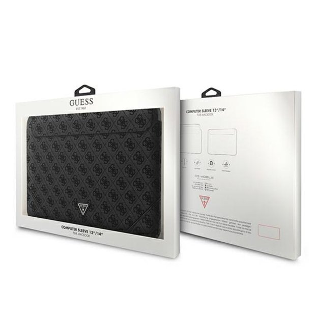Guess 4G Uptown Triangle Logo case for 13-14&quot  laptop - black 6
