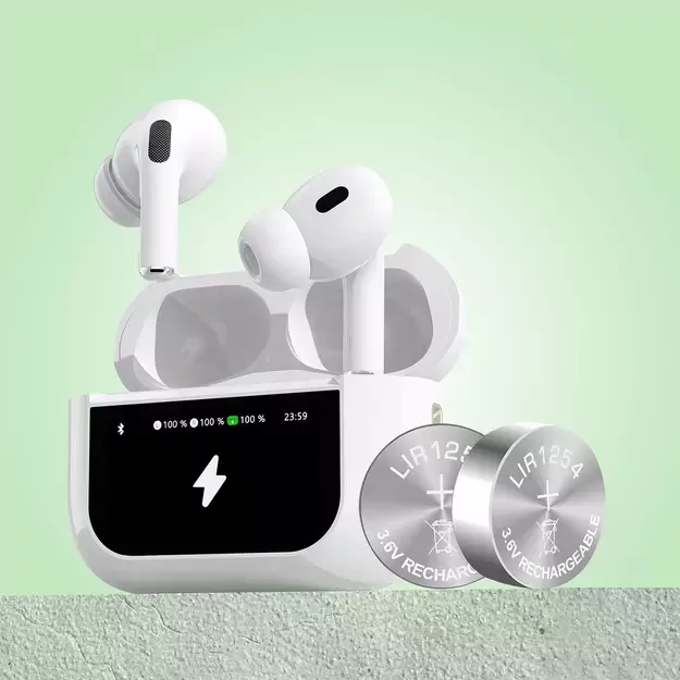 Dudao U19 in-ear TWS wireless Bluetooth 5.3 headphones with LED display - white 20