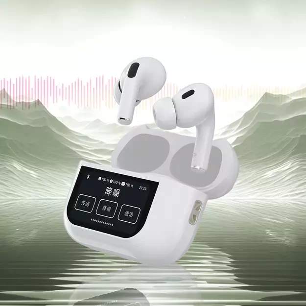 Dudao U19 in-ear TWS wireless Bluetooth 5.3 headphones with LED display - white 16