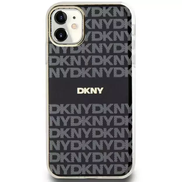 DKNY IML Mono &amp  Stripe MagSafe case for iPhone 11 / Xr - black 1