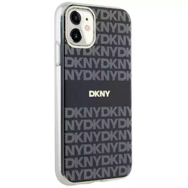 DKNY IML Mono &amp  Stripe MagSafe case for iPhone 11 / Xr - black 2