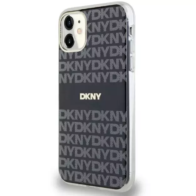 DKNY IML Mono &amp  Stripe MagSafe case for iPhone 11 / Xr - black 7
