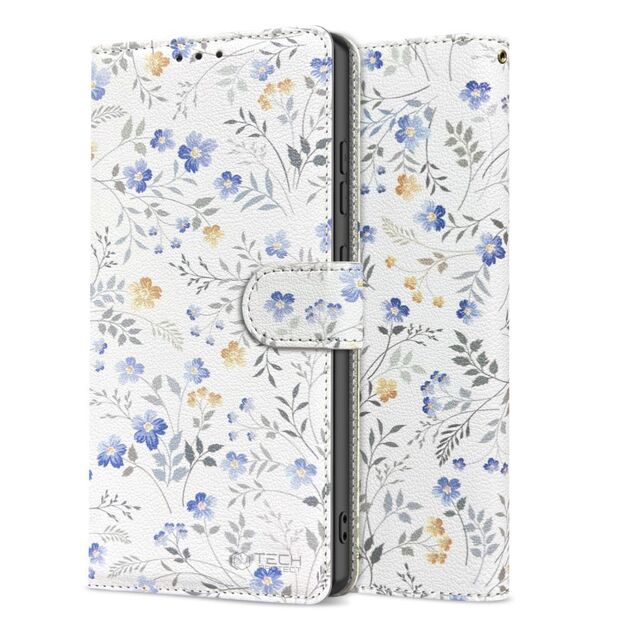 Tech-Protect Wallet Case for Samsung Galaxy A26 5G / A17 4G / 5G - Daisies with Leaves 3