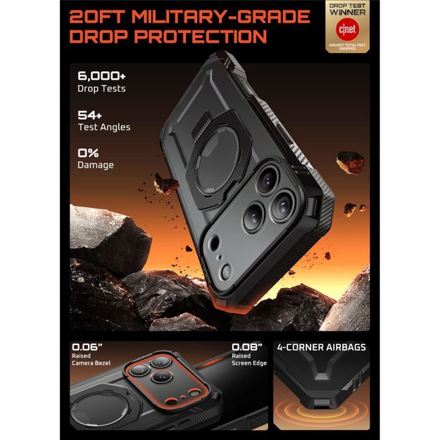 Supcase UB Grip Pro Mag MagSafe Case for iPhone 17 Pro Max - Black 2