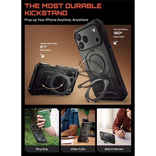 Supcase UB Grip Pro Mag MagSafe Case for iPhone 17 Pro Max - Black 3