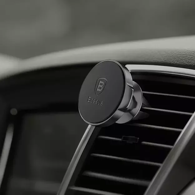 Baseus Small Ears Series SUER-A01 magnetic car air vent holder - black 8