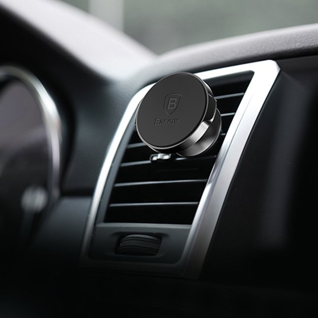 Baseus Small Ears Series SUER-A01 magnetic car air vent holder - black 7