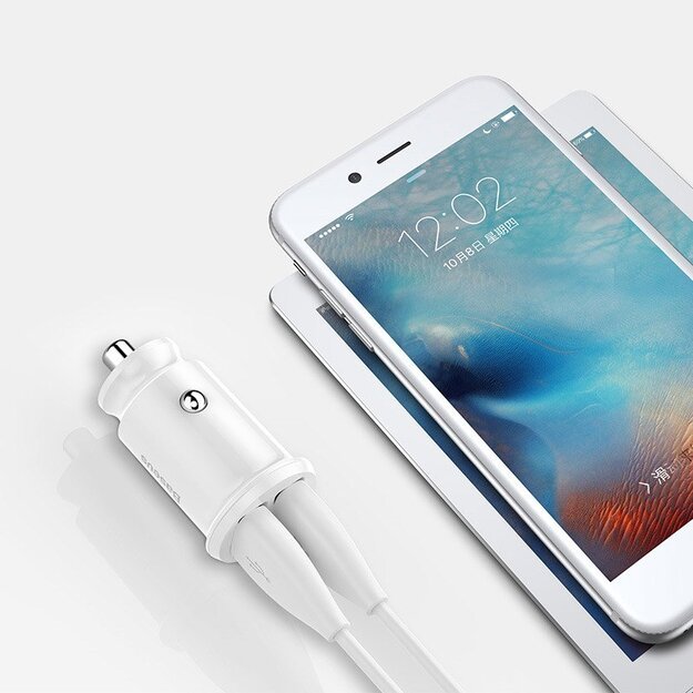 Baseus Grain Car Charger CCALL-ML01 mini charger 2x USB-A 3.1A - black 11