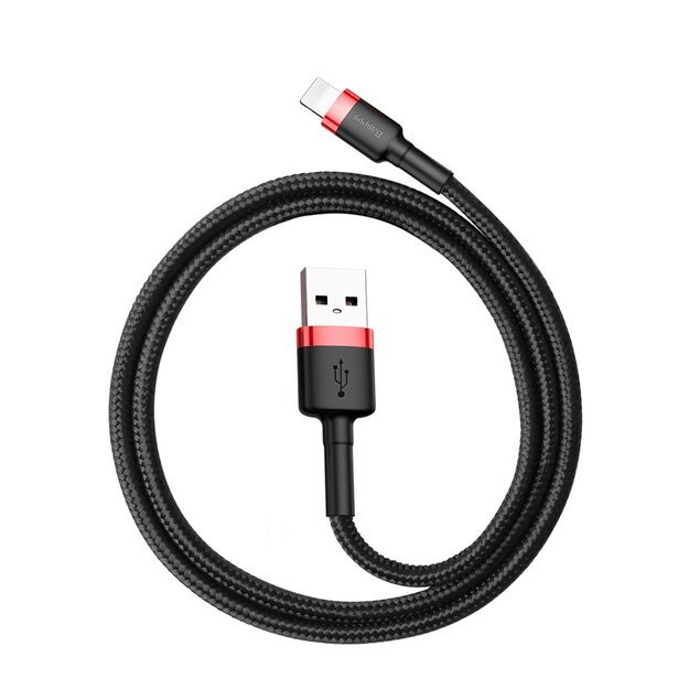 Baseus Cafule USB-A / Lightning 2.4A QC 3.0 cable 0.5 m - black and red 5