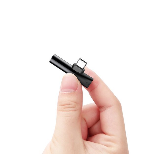 Baseus Audio Converter L41 adapter from USB-C to USB-C port + 3.5 mm headphone jack black (CATL41-01) 9