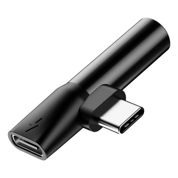 Baseus Audio Converter L41 adapter from USB-C to USB-C port + 3.5 mm headphone jack black (CATL41-01) 5
