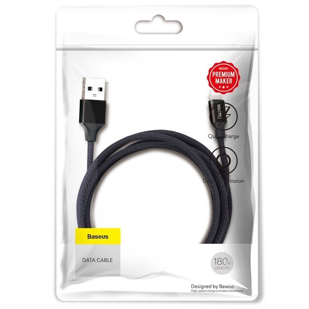 Baseus Yiven fabric braided cable USB / Lightning 1.8M black (CALYW-A01) 15