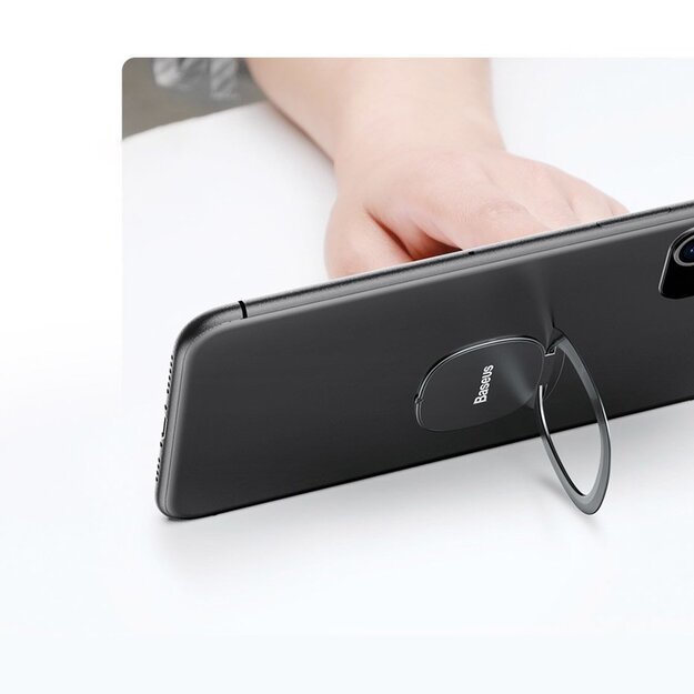 Baseus ultrathin self-adhesive ring holder phone stand silver (SUYB-0S) 14